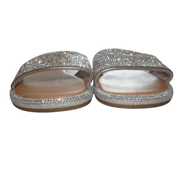 Glaze Elegant Rhinestone Slide Sandals Flats Size 6.5 - Picture 4 of 6